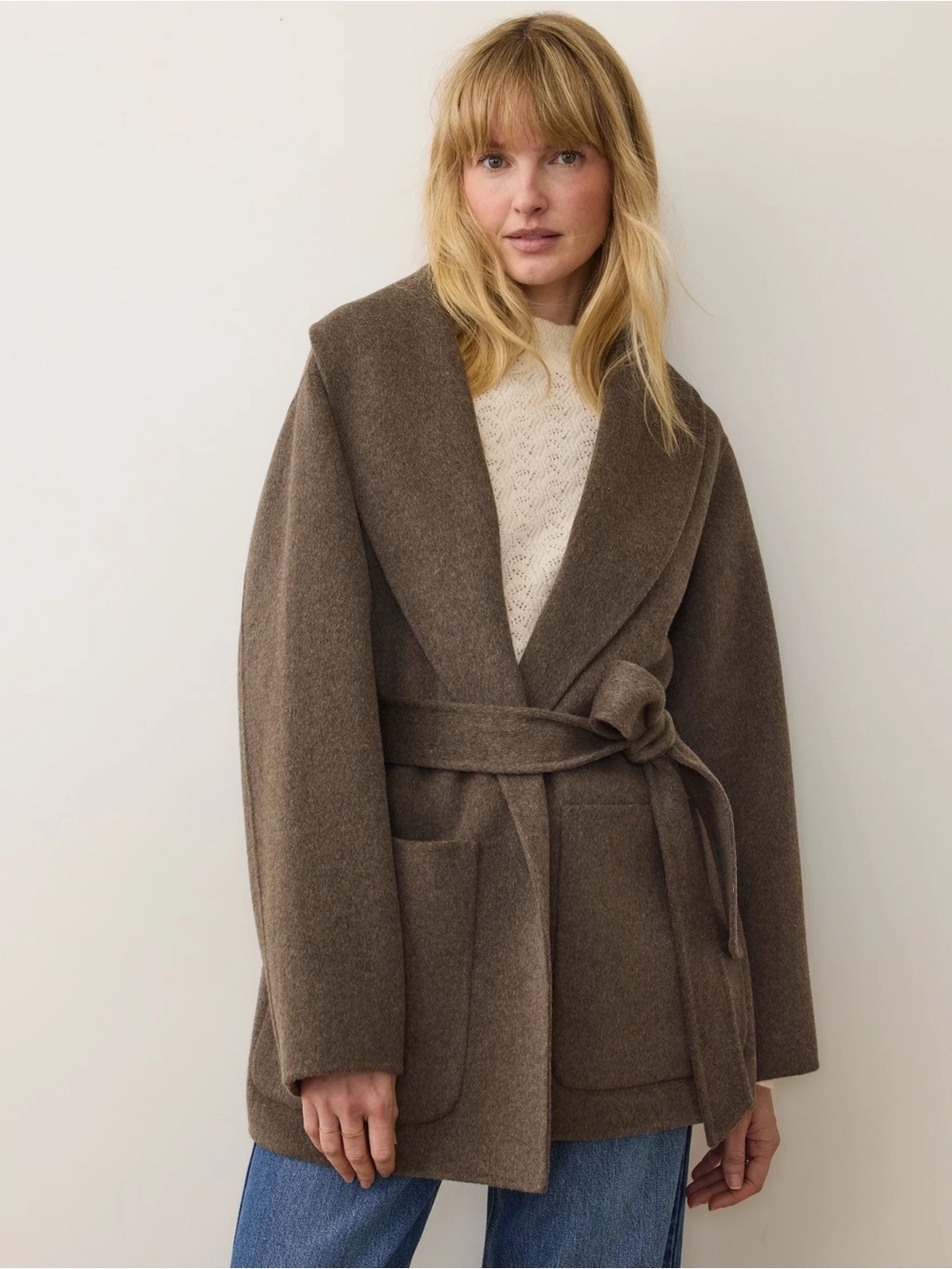 Marine Layer Lia Wool Robe Coat Size XS